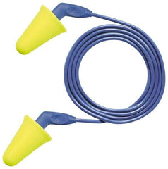 3M - Disposable, Corded, 31 dB, Cone Earplugs - Yellow - Eagle Tool & Supply