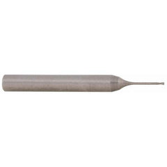 Accupro - 0.5mm Diam 2 Flute Solid Carbide 0.05mm Corner Radius End Mill - Eagle Tool & Supply