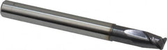 Accupro - 6mm Diam 2 Flute Solid Carbide 1mm Corner Radius End Mill - Eagle Tool & Supply