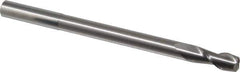 Accupro - 7/16", 1" LOC, 7/16" Shank Diam, 6" OAL, 2 Flute, Solid Carbide Square End Mill - Single End, Uncoated, Spiral Flute, 40° Helix, Centercutting, Right Hand Cut, Right Hand Flute - Eagle Tool & Supply