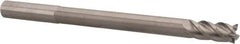 Accupro - 7/16", 1" LOC, 7/16" Shank Diam, 6" OAL, 4 Flute, Solid Carbide Square End Mill - Single End, Uncoated, Spiral Flute, 40° Helix, Centercutting, Right Hand Cut, Right Hand Flute - Eagle Tool & Supply