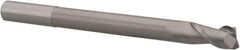Accupro - 1/2", 1" LOC, 1/2" Shank Diam, 6" OAL, 2 Flute, Solid Carbide Square End Mill - Single End, Uncoated, Spiral Flute, 40° Helix, Centercutting, Right Hand Cut, Right Hand Flute - Eagle Tool & Supply