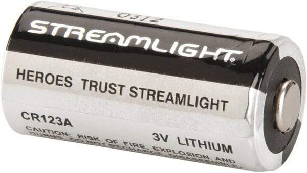 Streamlight - Size CR123A, Lithium, 400 Pack, Standard Battery - 3 Volts - Eagle Tool & Supply