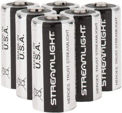 Streamlight - Size CR123A, Lithium, 6 Pack, Standard Battery - 3 Volts - Eagle Tool & Supply