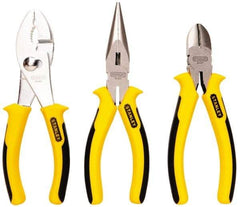 Stanley - 3 Piece Slip Joint Plier Set - Comes in Display Card - Eagle Tool & Supply