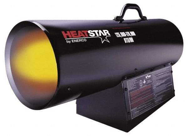 Heatstar - 150,000 BTU Rating, Natural Gas Forced Air Heater - 3,500 Sq Ft Max Heating Area, 100 Lb Capacity, Fuel with Natural Gas - Eagle Tool & Supply