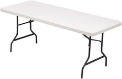 ALERA - 72" Long x 30" Wide x 29" High, Rectangular Folding Table - Platinum - Eagle Tool & Supply