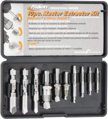 Alden - 10 Piece Screw Extractor/Drill Set - #4 to 1/2 Size Range - Eagle Tool & Supply