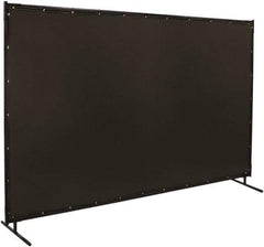 Steiner - 10 Ft. Wide x 6 Ft. High x 3/4 Inch Thick, 14 mil Thick Transparent Vinyl Portable Welding Screen Kit - Gray - Eagle Tool & Supply