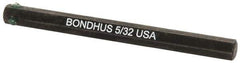 Bondhus - 5/32" Hex Drive Bit - 2" OAL - Eagle Tool & Supply