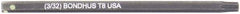 Bondhus - Star Hex Drive Bit - 2" OAL - Eagle Tool & Supply