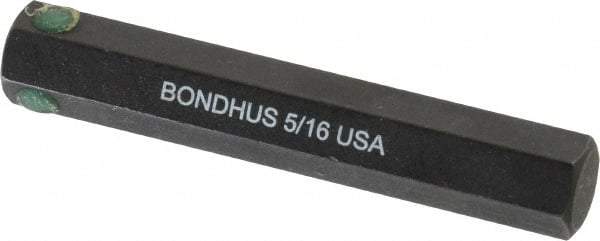 Bondhus - 5/16" Hex Drive Bit - 2" OAL - Eagle Tool & Supply