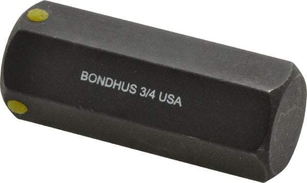 Bondhus - 3/4" Hex Drive Bit - 2" OAL - Eagle Tool & Supply