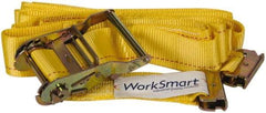 Value Collection - 20' Long x 2" Wide, 1 Ply, Polyester Web Sling - Yellow - Eagle Tool & Supply