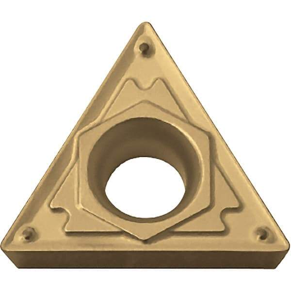 Kyocera - TCMT2151 HQ Grade CA5515 Carbide Turning Insert - 60° Included Angle, TiCN/Al2O3/TiN Finish, 1/4" Inscr Circle, 3/32" Thick, 1/64" Corner Radius - Eagle Tool & Supply
