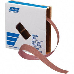 Norton - 1" x 50 Yd 40 Grit Aluminum Oxide Cloth Roll - Coarse Grade, X Weighted Backing - Eagle Tool & Supply