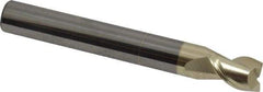Accupro - 5/16", 7/16" LOC, 5/16" Shank Diam, 2-1/2" OAL, 2 Flute, Solid Carbide Square End Mill - Single End, ZrN Finish, Spiral Flute, Variable° Helix, Centercutting, Right Hand Cut, Right Hand Flute - Eagle Tool & Supply