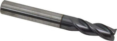 Accupro - 5/16", 3 Flute, Single End, Solid Carbide, 0.0150 - 0.0200" Corner Radius End Mill - 2-1/2" OAL, Right Hand Flute, 13/16" LOC, Right Hand Cut - Eagle Tool & Supply
