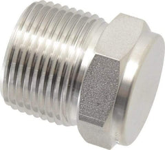 Ham-Let - 3/4" Grade 316 Stainless Steel Pipe Plug - MNPT End Connections, 6,800 psi - Eagle Tool & Supply
