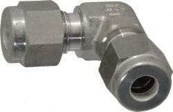 Ham-Let - 1/4" OD, Grade 316Stainless Steel Union Elbow - Comp x Comp Ends - Eagle Tool & Supply