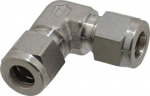 Ham-Let - 3/8" OD, Grade 316Stainless Steel Union Elbow - Comp x Comp Ends - Eagle Tool & Supply