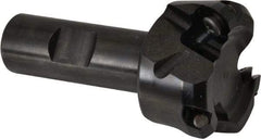 Kennametal - 47° Lead Angle, 1.8560" Max Cut Diam, 1-1/2" Min Cut Diam, 0.138" Max Depth of Cut, Indexable Chamfer & Angle End Mill - 3 Inserts, OF.T 53AF.N.. Insert Style, 77.4mm OAL, Straight Shank - Eagle Tool & Supply