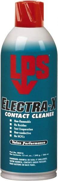 LPS - 12 Ounce Aerosol Contact Cleaner - 9,000 Volt Dielectric Strength, Nonflammable - Eagle Tool & Supply