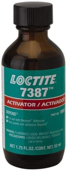 Loctite - 1.75 Fluid Ounce, Amber Adhesive Activator - For Use with Acrylic Adhesives - Eagle Tool & Supply