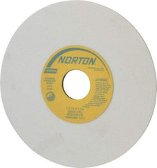 Norton - 7" Diam x 1-1/4" Hole x 1/8" Thick, I Hardness, 80 Grit Surface Grinding Wheel - Aluminum Oxide, Type 1, Medium Grade, 3,275 Max RPM, Vitrified Bond, No Recess - Eagle Tool & Supply