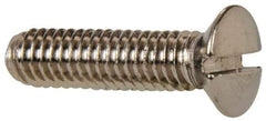Value Collection - M4x0.70 Metric Coarse, 16mm OAL Slotted Drive Machine Screw - Oval Head, Grade 18-8 & A2 Stainless Steel, Uncoated, Without Washer - Eagle Tool & Supply