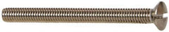 Value Collection - M4x0.70 Metric Coarse, 45mm OAL Slotted Drive Machine Screw - Oval Head, Grade 18-8 & A2 Stainless Steel, Uncoated, Without Washer - Eagle Tool & Supply