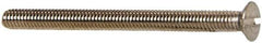 Value Collection - M4x0.70 Metric Coarse, 50mm OAL Slotted Drive Machine Screw - Oval Head, Grade 18-8 & A2 Stainless Steel, Uncoated, Without Washer - Eagle Tool & Supply