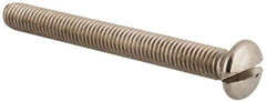 Value Collection - M6x1.00 Metric Coarse, 60mm OAL Slotted Drive Machine Screw - Oval Head, Grade 18-8 & A2 Stainless Steel, Uncoated, Without Washer - Eagle Tool & Supply