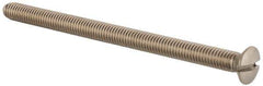 Value Collection - M6x1.00 Metric Coarse, 90mm OAL Slotted Drive Machine Screw - Oval Head, Grade 18-8 & A2 Stainless Steel, Uncoated, Without Washer - Eagle Tool & Supply
