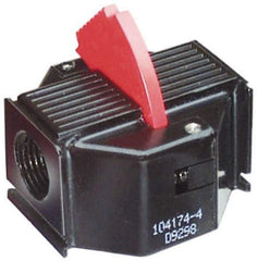 ARO/Ingersoll-Rand - Filter Safety Lockout Valve - 2-1/2" High x 2.6" Wide, For Use with ARO Filter/Regulator-Lubricators - Eagle Tool & Supply