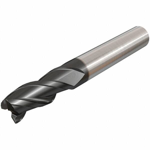 Iscar - 16mm, 3 Flute, Single End, Solid Carbide, Corner Chamfer End Mill - 92mm OAL, 38° Helix, Right Hand Flute, 32mm LOC, Right Hand Cut - Eagle Tool & Supply