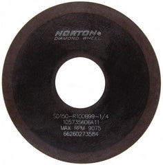 Norton - 4" Diam x 1-1/4" Hole x 1/16" Thick, 150 Grit Surface Grinding Wheel - Diamond, Type 1A1, Very Fine Grade, Resinoid Bond - Eagle Tool & Supply