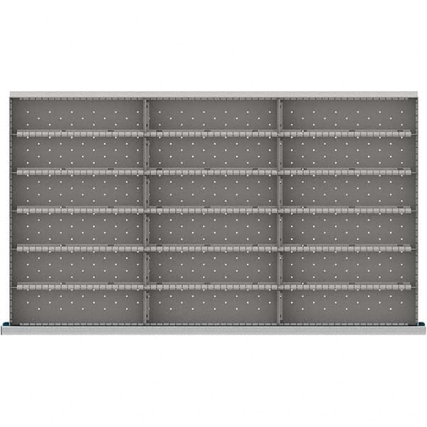LISTA - 18-Compartment Drawer Divider Layout for 3.15" High Drawers - Eagle Tool & Supply