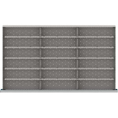 LISTA - 18-Compartment Drawer Divider Layout for 3.15" High Drawers - Eagle Tool & Supply