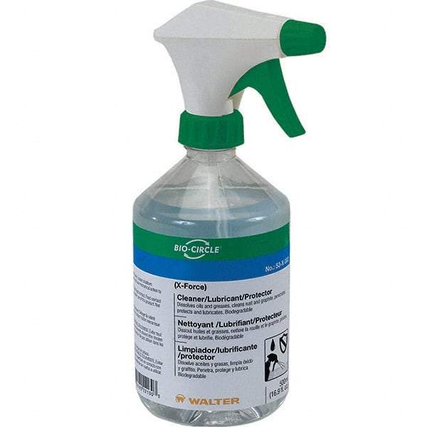WALTER Surface Technologies - 16.9 oz Plastic Bottle & Trigger Sprayer - Clear - Eagle Tool & Supply