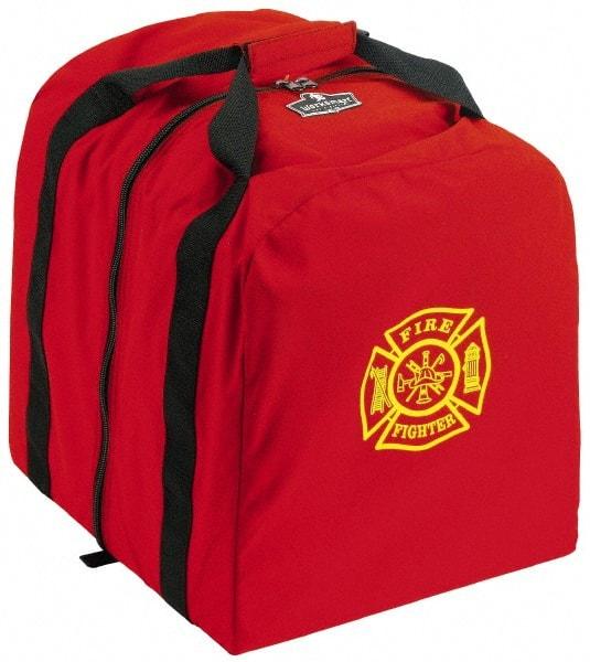 Ergodyne - 0 Pocket, 5400 Cubic Inch, 1000D Nylon Empty Gear Bag - 18 Inch Wide x 15 Inch Deep x 20 Inch High, Red, Fire and Rescue Logo, Model No. 5063 - Eagle Tool & Supply