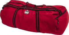 Ergodyne - 2 Pocket, 6,300 Cubic Inch, 600D Nylon Empty Duffel Bag - 36 Inch Wide x 15 Inch Deep x 15 Inch High, Red, Model No. 5020 - Eagle Tool & Supply