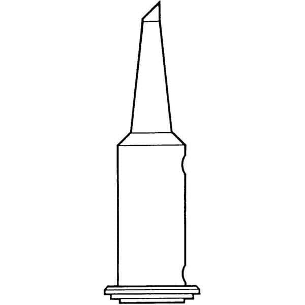 Weller - Soldering Iron Tips; Type: Single Flat ; For Use With: PSI100 ; Tip Diameter: 2.360 (Inch); Tip Diameter: 2.360 (mm) - Exact Industrial Supply