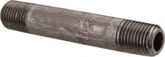 Value Collection - Schedule 80, 1/4" Diam x 3" Long Black Pipe Nipple - Threaded - Eagle Tool & Supply