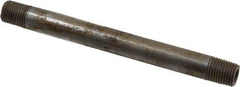 Value Collection - Schedule 80, 1/4" Diam x 5-1/2" Long Black Pipe Nipple - Threaded - Eagle Tool & Supply