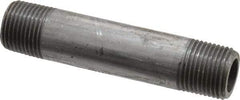 Value Collection - Schedule 80, 3/8" Diam x 3" Long Black Pipe Nipple - Threaded - Eagle Tool & Supply