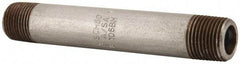 Value Collection - Schedule 80, 3/8" Diam x 4" Long Black Pipe Nipple - Threaded - Eagle Tool & Supply