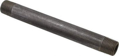 Value Collection - Schedule 80, 3/8" Diam x 5-1/2" Long Black Pipe Nipple - Threaded - Eagle Tool & Supply