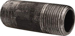 Value Collection - Schedule 80, 3/4" Diam x 2-1/2" Long Black Pipe Nipple - Threaded - Eagle Tool & Supply