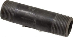 Value Collection - Schedule 80, 3/4" Diam x 3-1/2" Long Black Pipe Nipple - Threaded - Eagle Tool & Supply